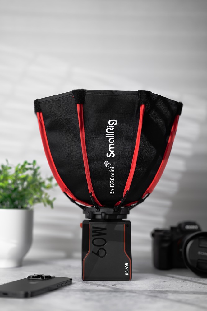 SmallRig RC 60B Bi-Color LED Monolight+Mini Parabolic Softbox+Silicone Diffuser