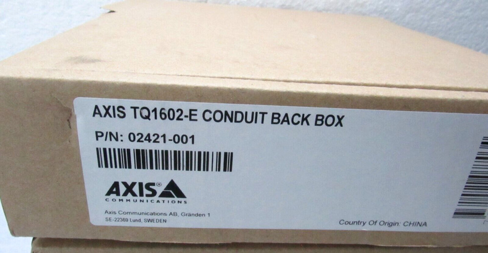 Axis TQ1602-E Conduit Back Box 02421-001 [CTSL]