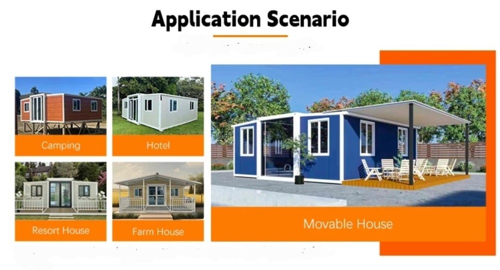 🏠Expandable Prefab Modular Foldable House 20-40ft🏡Tiny Home 🏢Office 🌍Villa