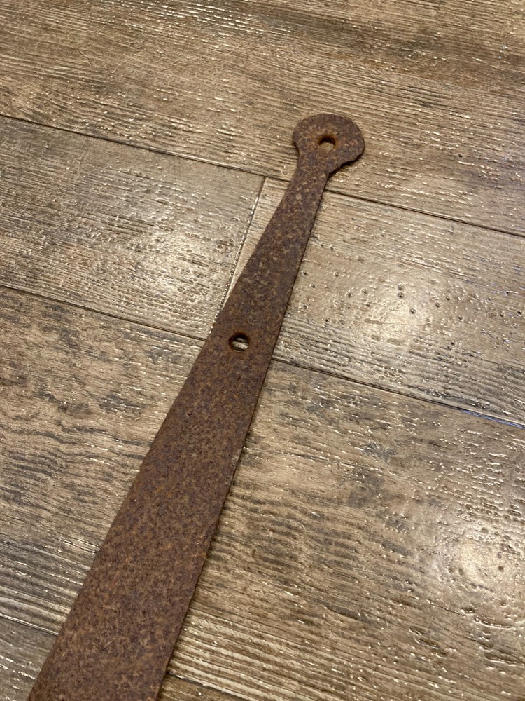 Antique Iron Strap Hinge For Barn Door Gate 26" Long