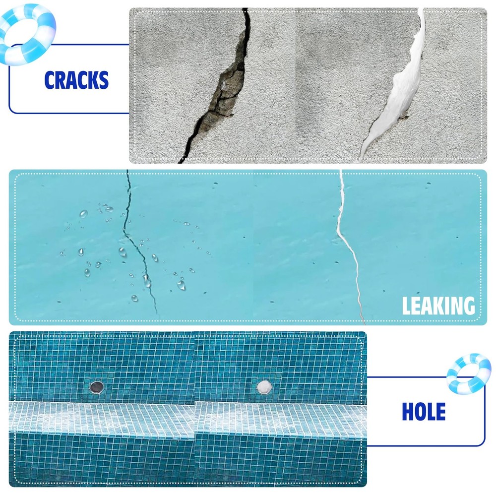 Epoxy Putty - 8oz/227g AB for Underwater, Multi-Purpose White