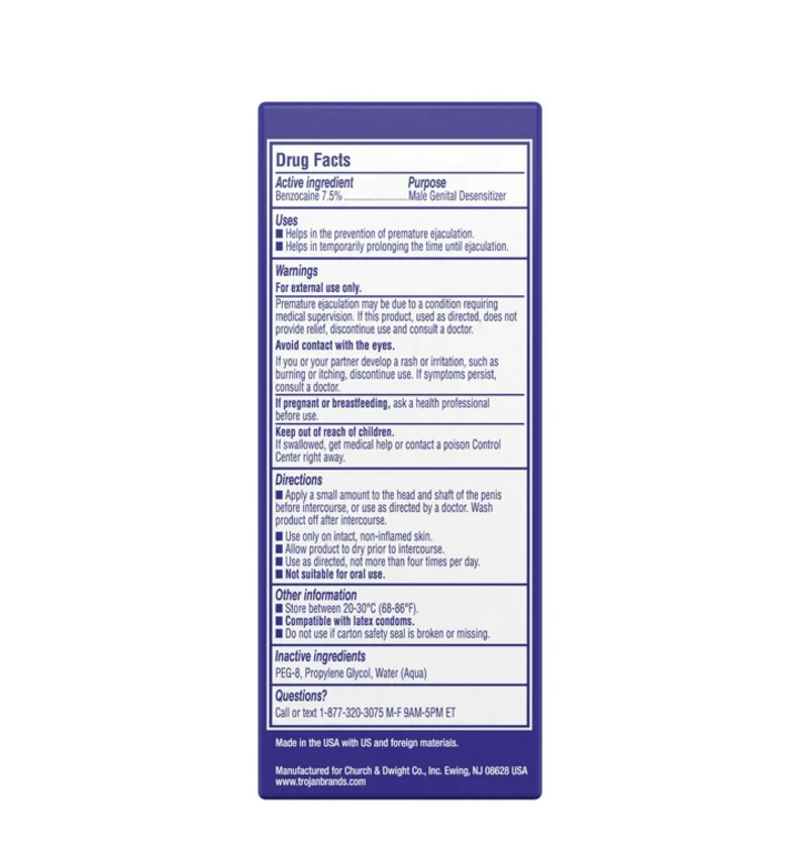Extended Pleasure Delay Spray for Men, 2.0 Fl Oz.