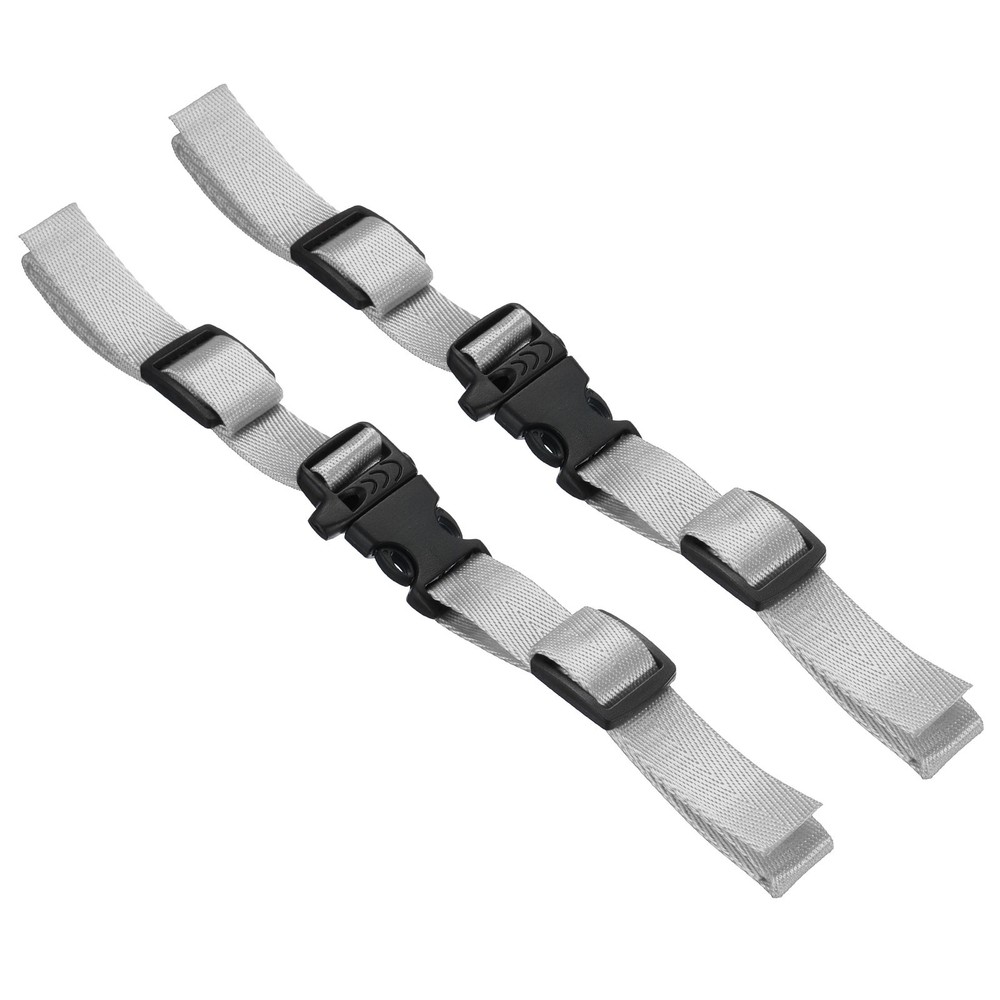Backpack Belt Strap, 2 Pcs Adjustable Strap with Quick-Release Buckle, Grey