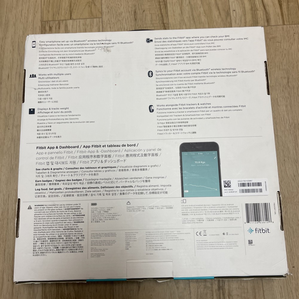 Fitbit - Aria Air Digital Bathroom Scale - White