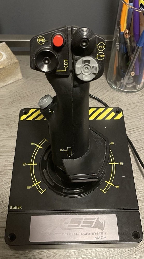 Saitek X-55 Advanced Control Flight System Mach Wired Flight System Remote Black