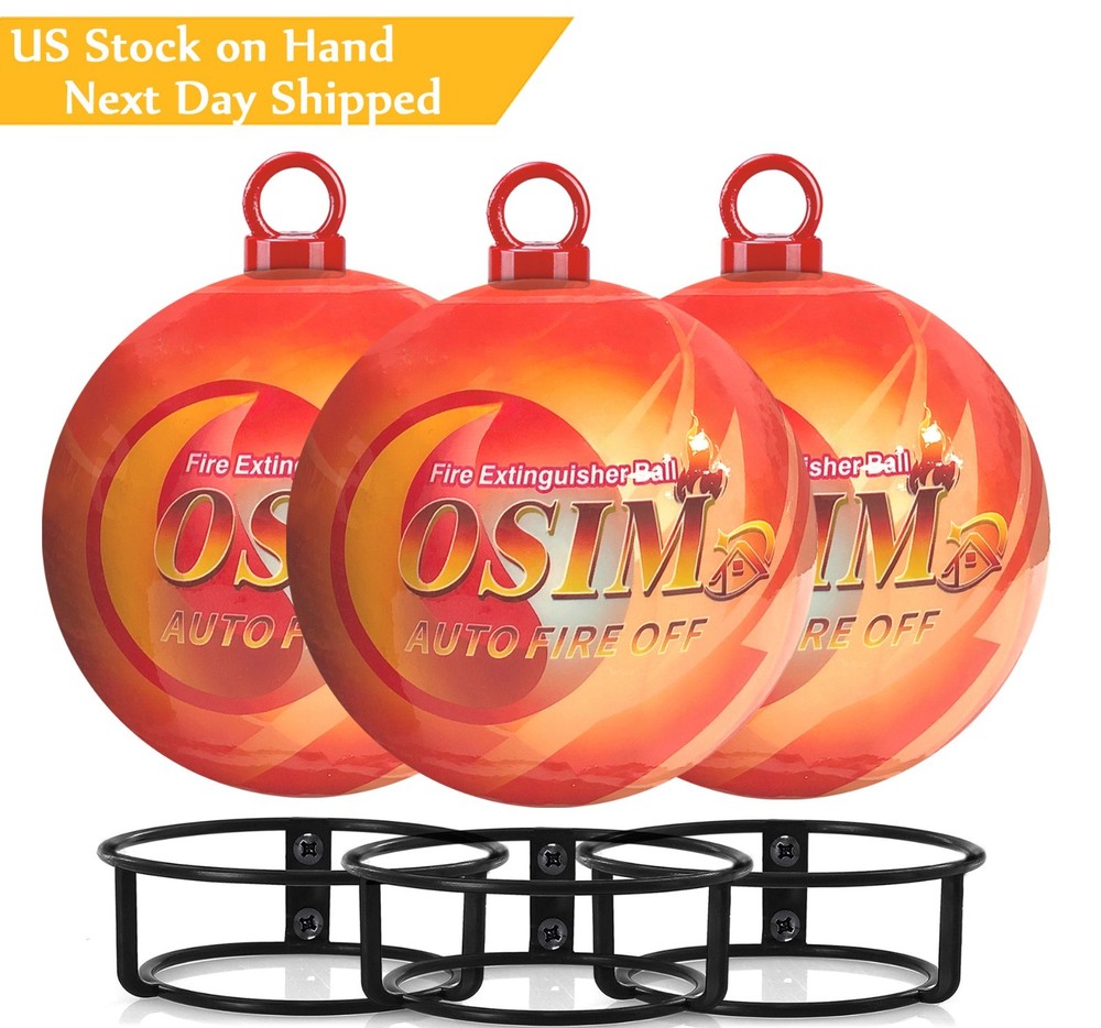 3-pack Automatic Self-Exciting Fire Extinguisher Ball for Kitchen Garage Home