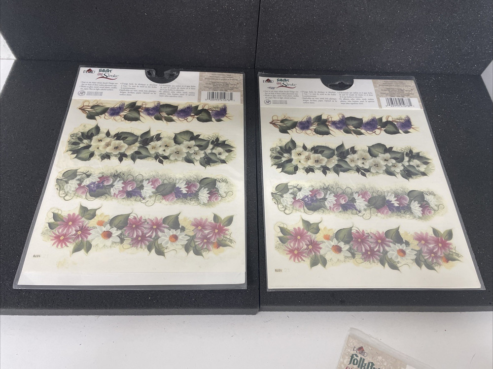 Plaid Decals Rub On transfers Large Lot