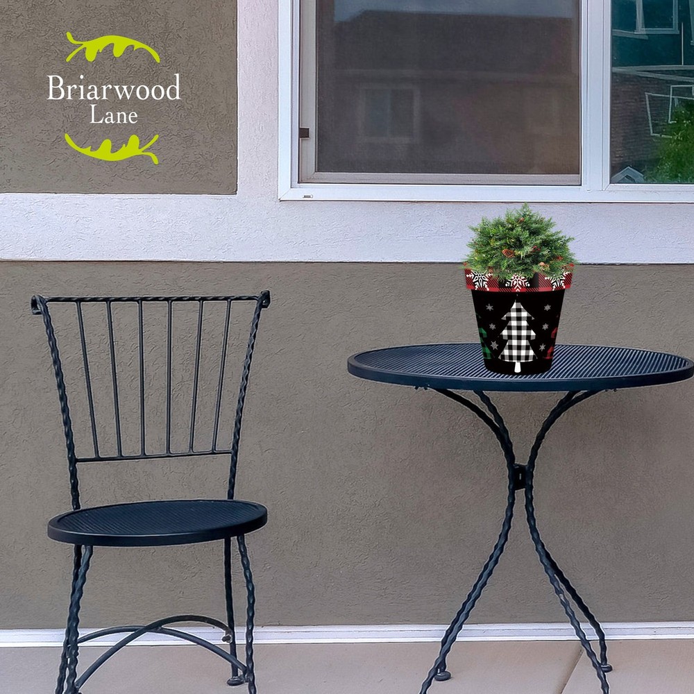 Briarwood Lane Checkered Trees Small Planter