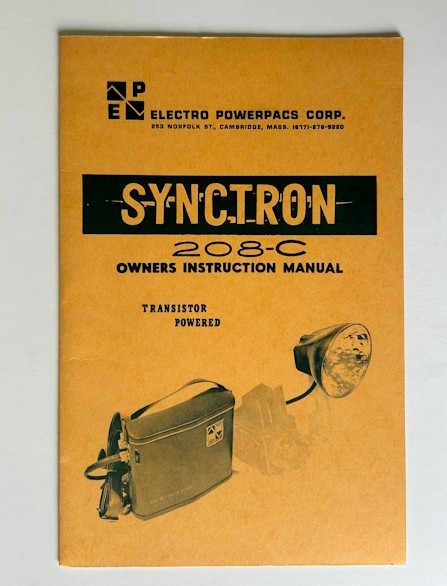 Synctron 208C Electronic Flash Instruction Manual Original
