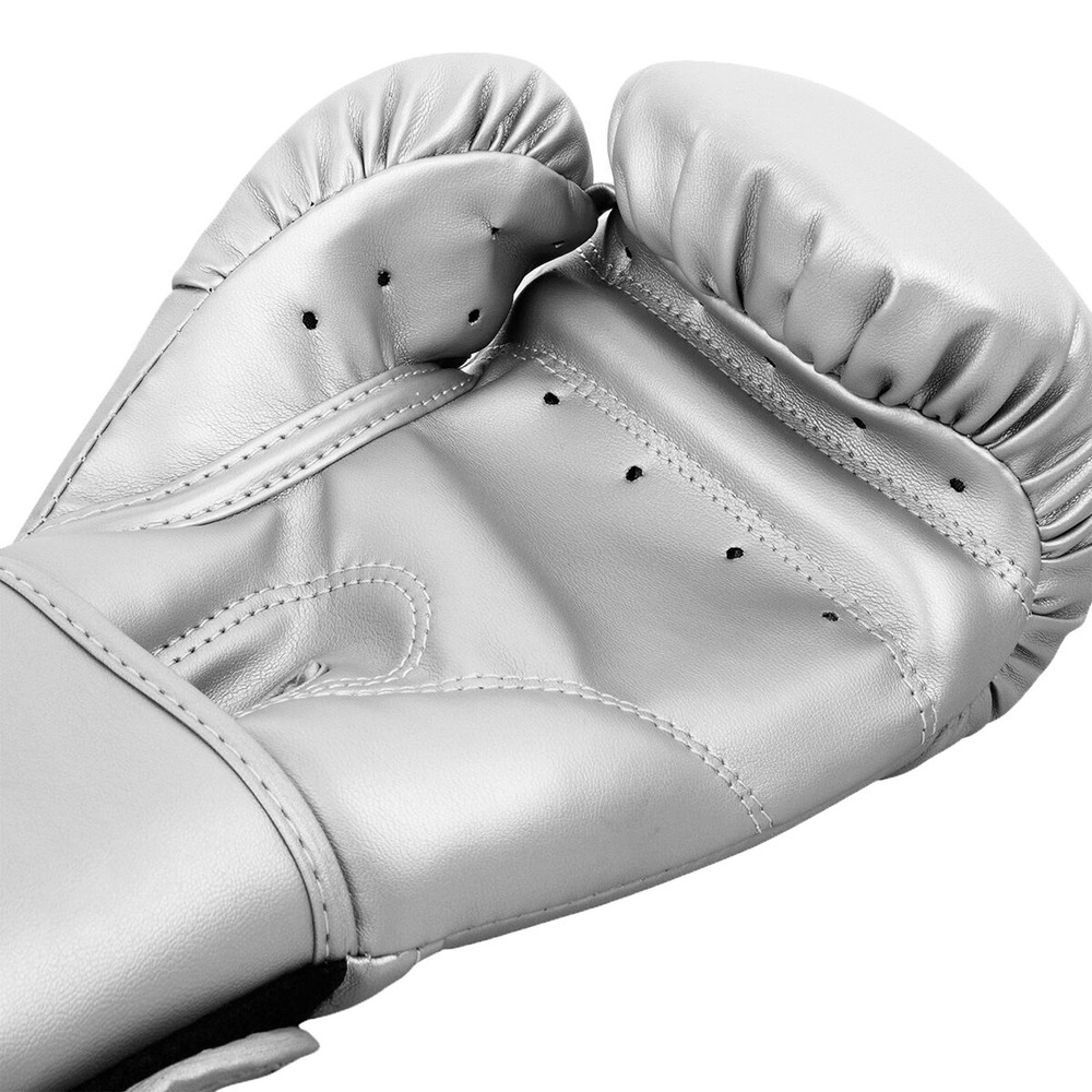 Venum Contender Hook and Loop Training Boxing Gloves - Silver/Silver