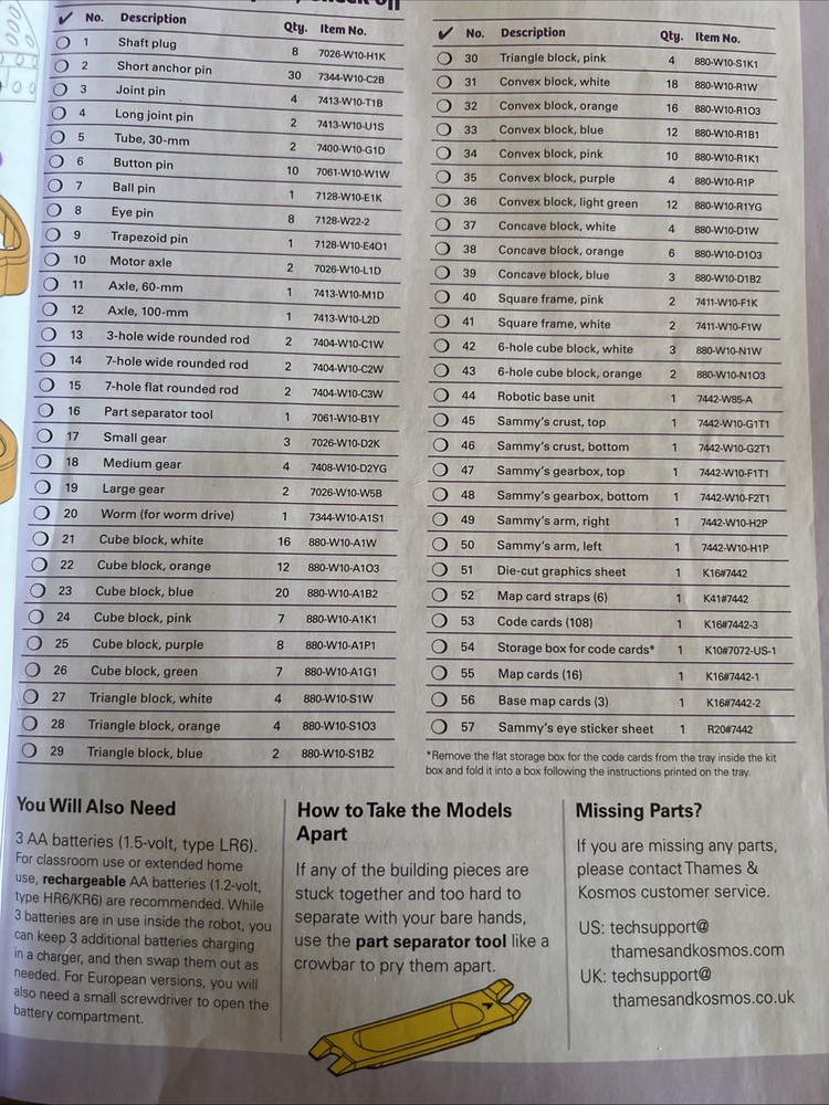 Thames & Kosmos Kids First Coding & Robotics 417 Pieces, 30 experiments Complete