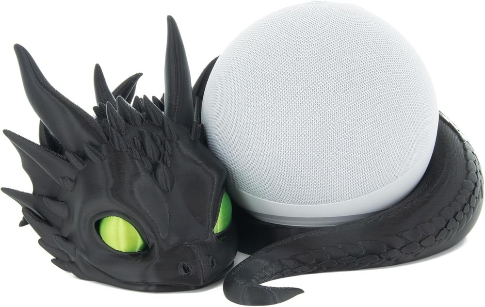 Dragon Stand for Echo Dot 4th/5th Gen, 3D Printed Smart Speaker Holder