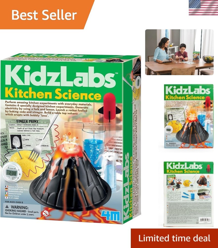 4M Kitchen Science Kit: DIY STEM Experiments for Kids Age 8+ - Fun Learning!