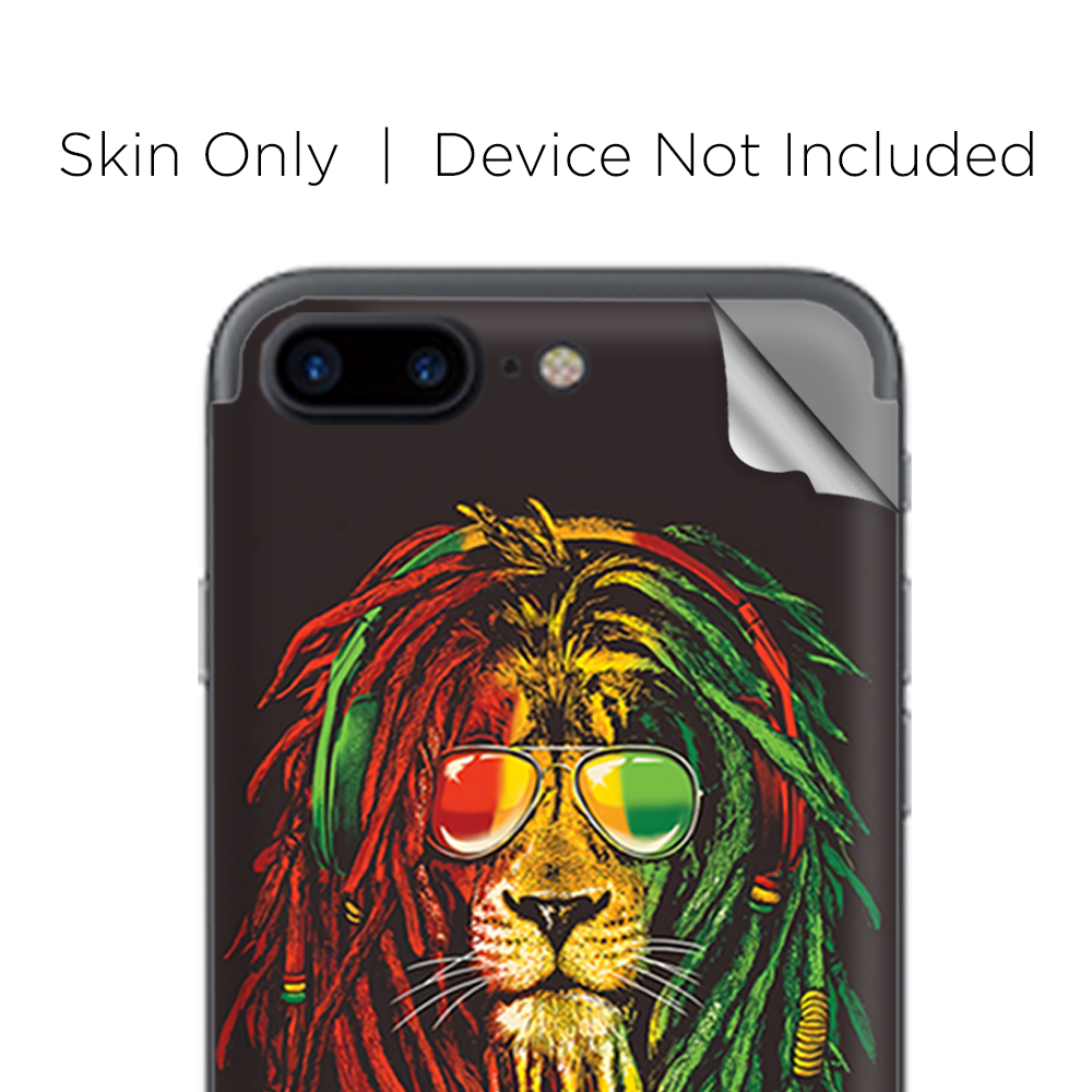 Apple iPhone 7 / 8 Plus Skins Decal Wrap Rasta Dread Lion Irie