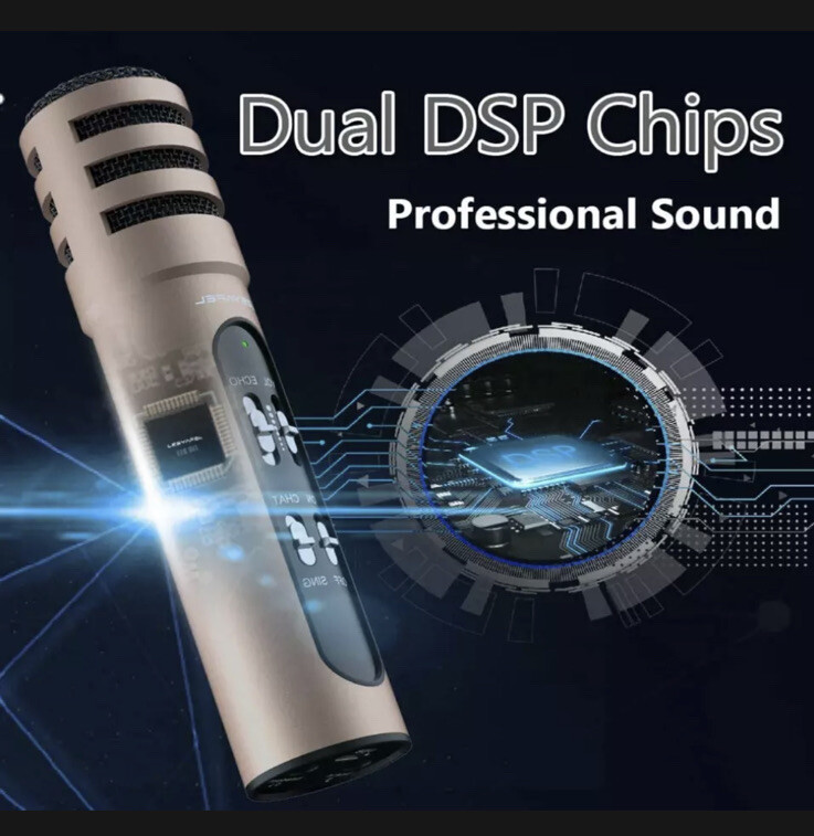 LESYAFEL Microphone for iphone with Desktop Tripod Plug&Play,Android,PS4,Mac and