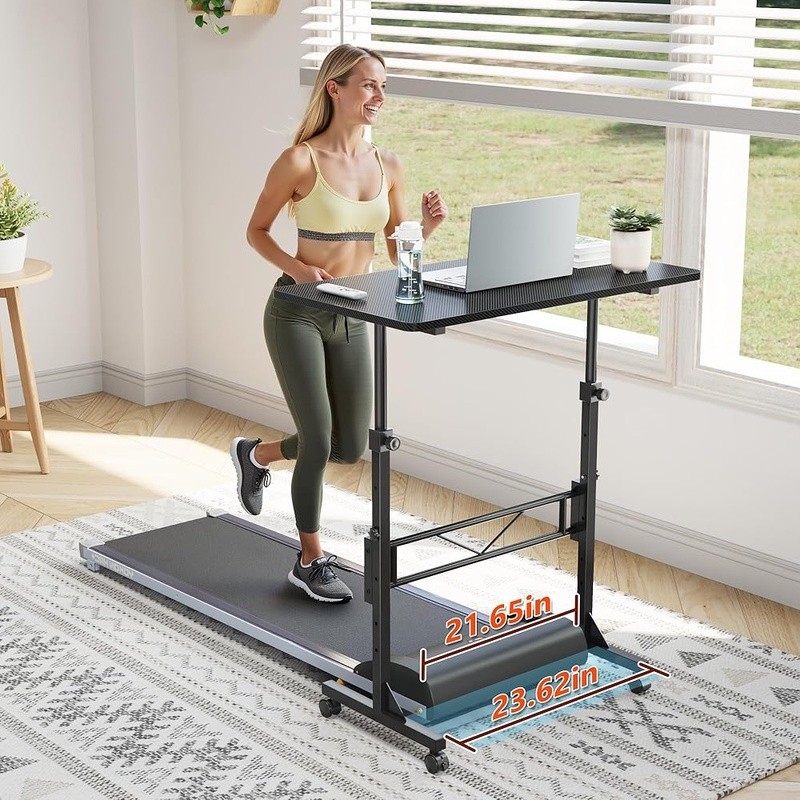 Adjustable Standing Desk Rolling Lockable Compact Height Adjustable Workspace US