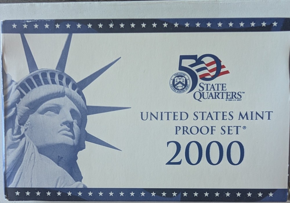 2000 Clad Proof Set U.S. Mint Original Government Packaging OGP COA