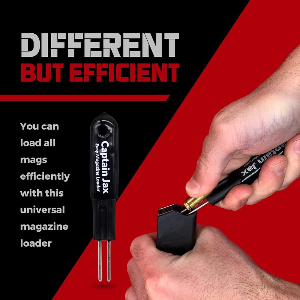 Durable Stainless Steel Magazine Loader - 2-Pack for Easy One-Hand Loading