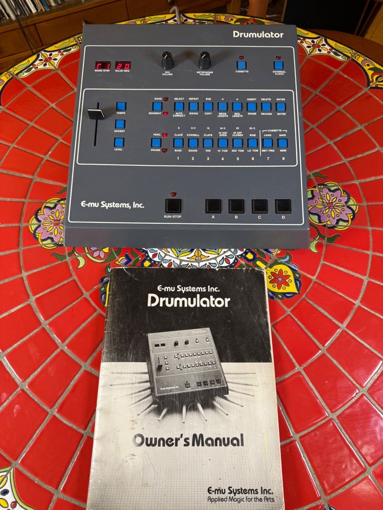 E-MU Systems Drumulator 8-Voice Drum Sampler 1983