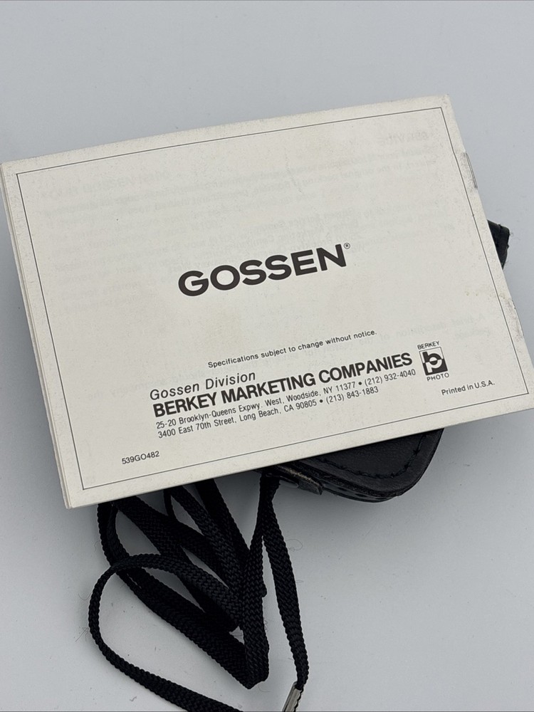 Vintage Gossen N100 Exposure Meter West Germany w/Case