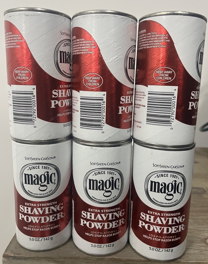 Softsheen-Carson Magic Shaving Powder for Men - Extra Strength (6 pack)