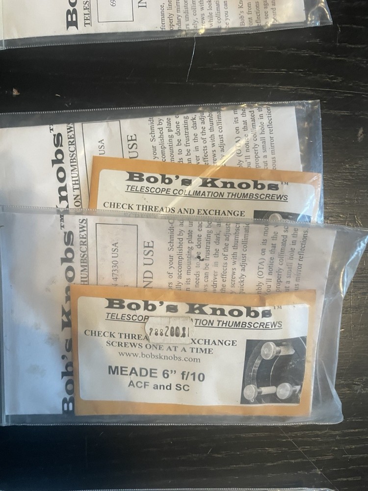 Bob's Knobs for Meade Thumbscrews & Springs