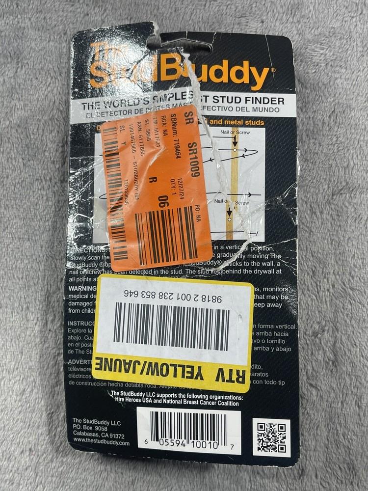 The StudBuddy Magnetic Stud Finder Tool USA New Open Box