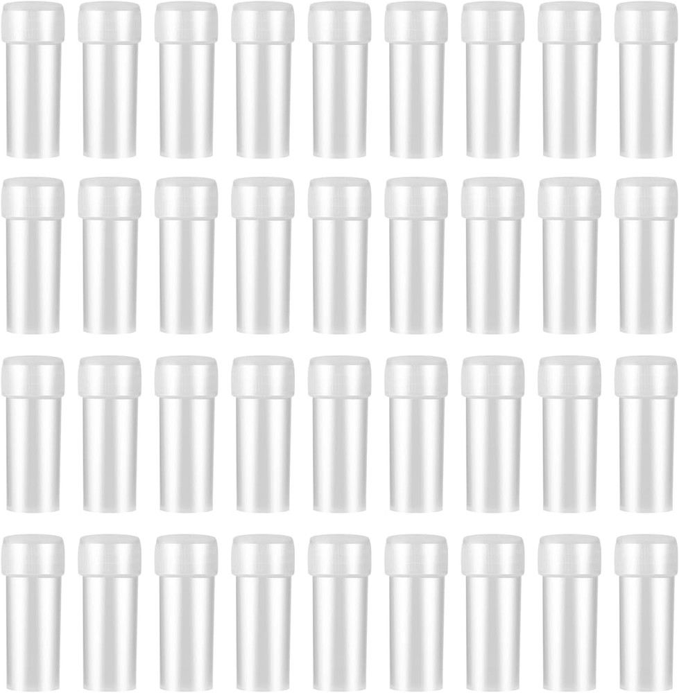 100Pcs 5ML Small Pill Plastic Containers Empty Pill Bottles Sample Bottles Vial
