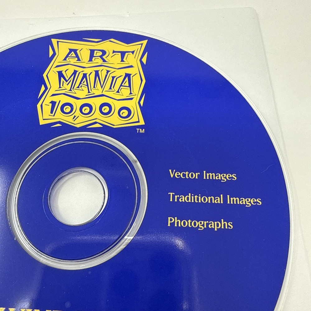 Art Mania 10000 High Quality Clip CD-ROM Windows Software 1996 Nova Development