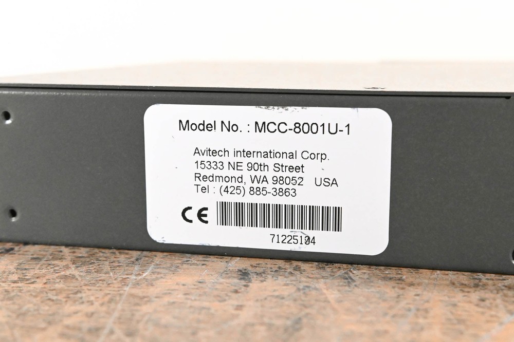 Avitech MCC-8001U Image Scaler / Processor CG01CA1