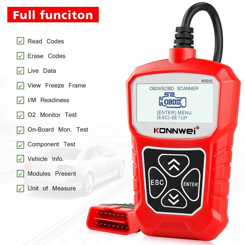 Automotive OBD2 Scanner OBD Code Reader Car Diagnostic Tool Check Engine Fault