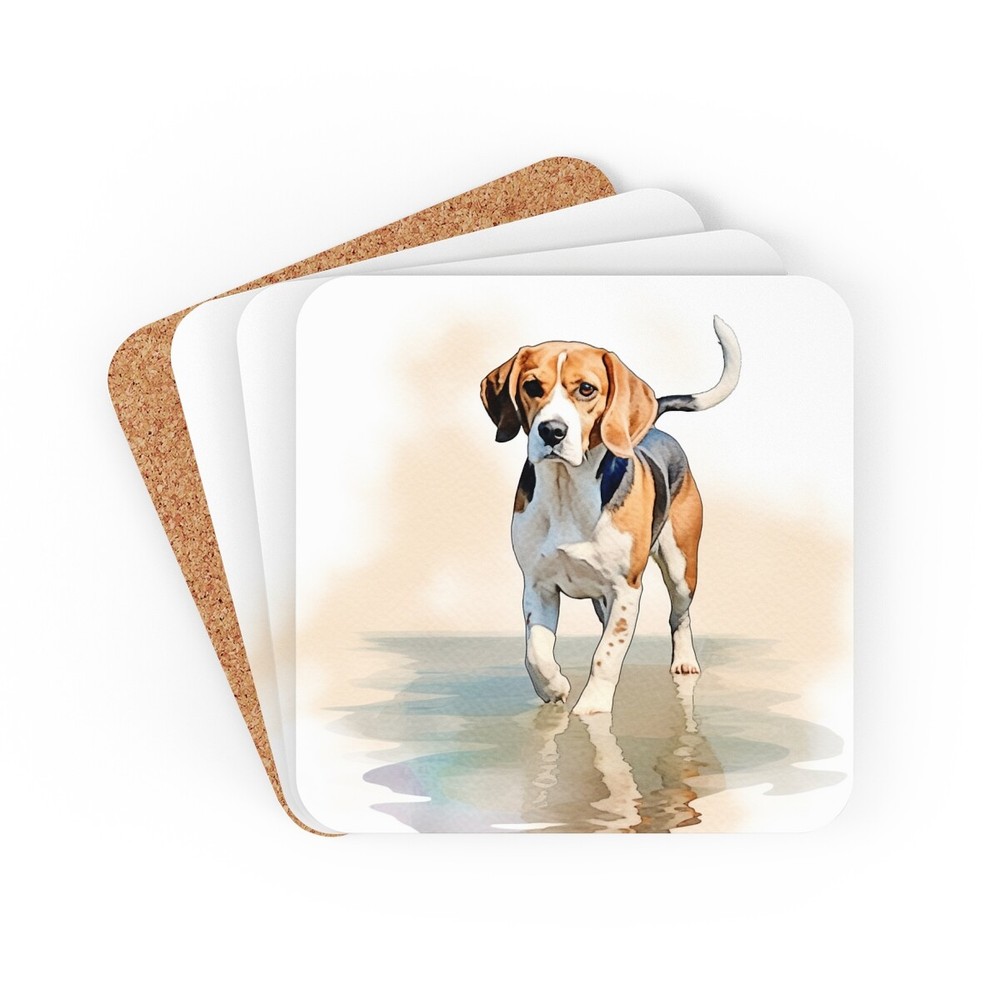 Beagle Coaster Set