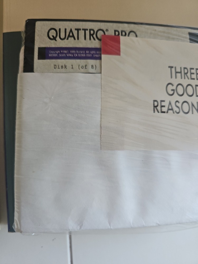 Quattro Spreadsheet User's Guide Etc. 1987 8 Disc's 4 Rare Vtg Computer Software