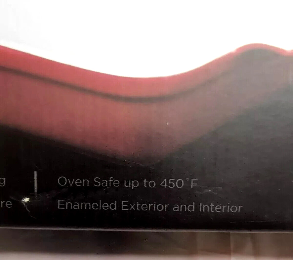 HELLS KITCHEN Red Enameled Stoneware 10 x 7 RECTANGULAR BAKER 1.25 qt RAMSAY