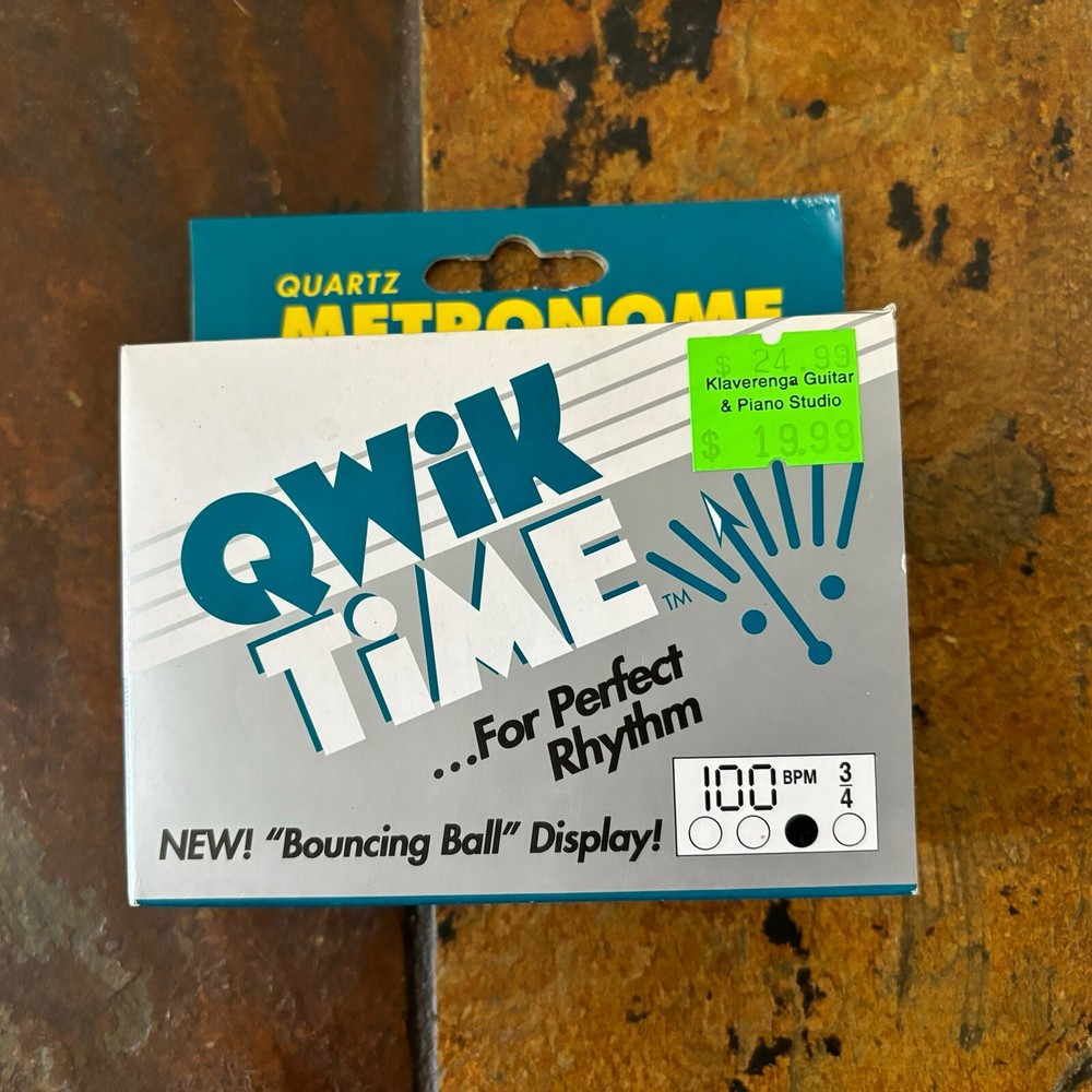 Quartz Qwik Time Metronome Bouncing Ball Display Original Box QT-7