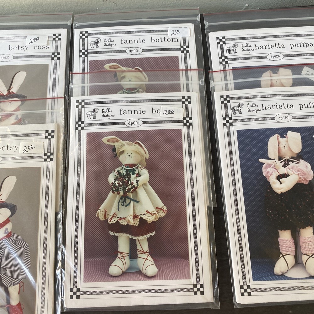 hollie designs pattern lot Of 9 Patterns