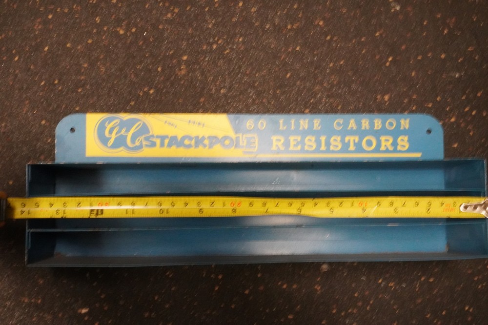 GC Stackpole Resistors 50 Line Carbon Display Cabinet