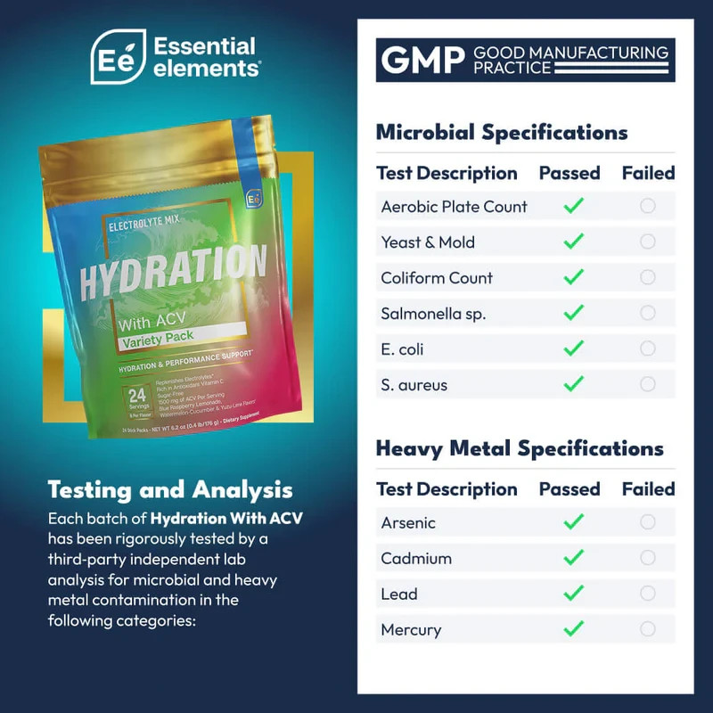 Essential Elements Hydration With ACV Variety 24 Pack