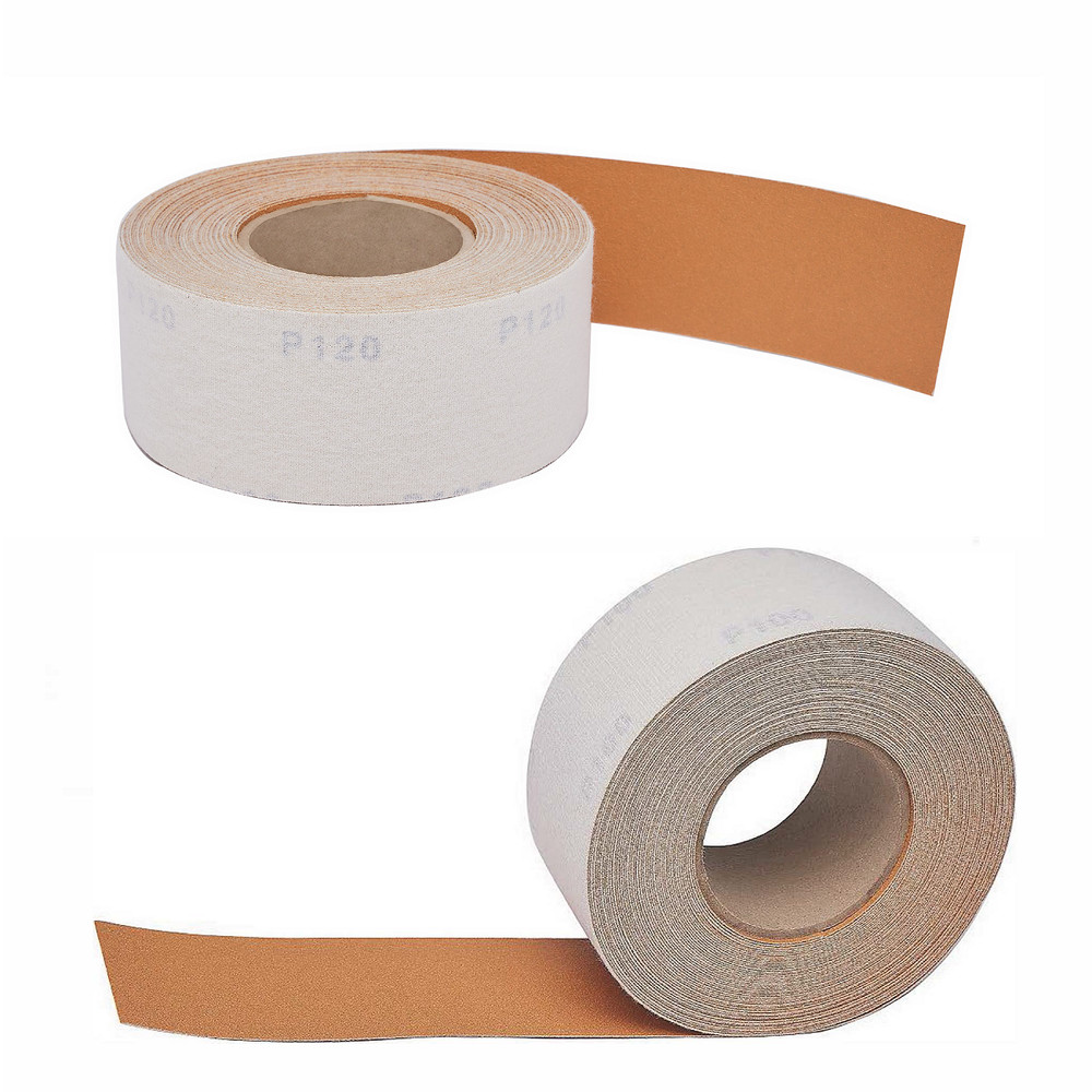 2 PACK 2-3/4” x 20 Yard Ceramic Sanding Paper Hook & Loop Sandpaper Roll 60 Grit