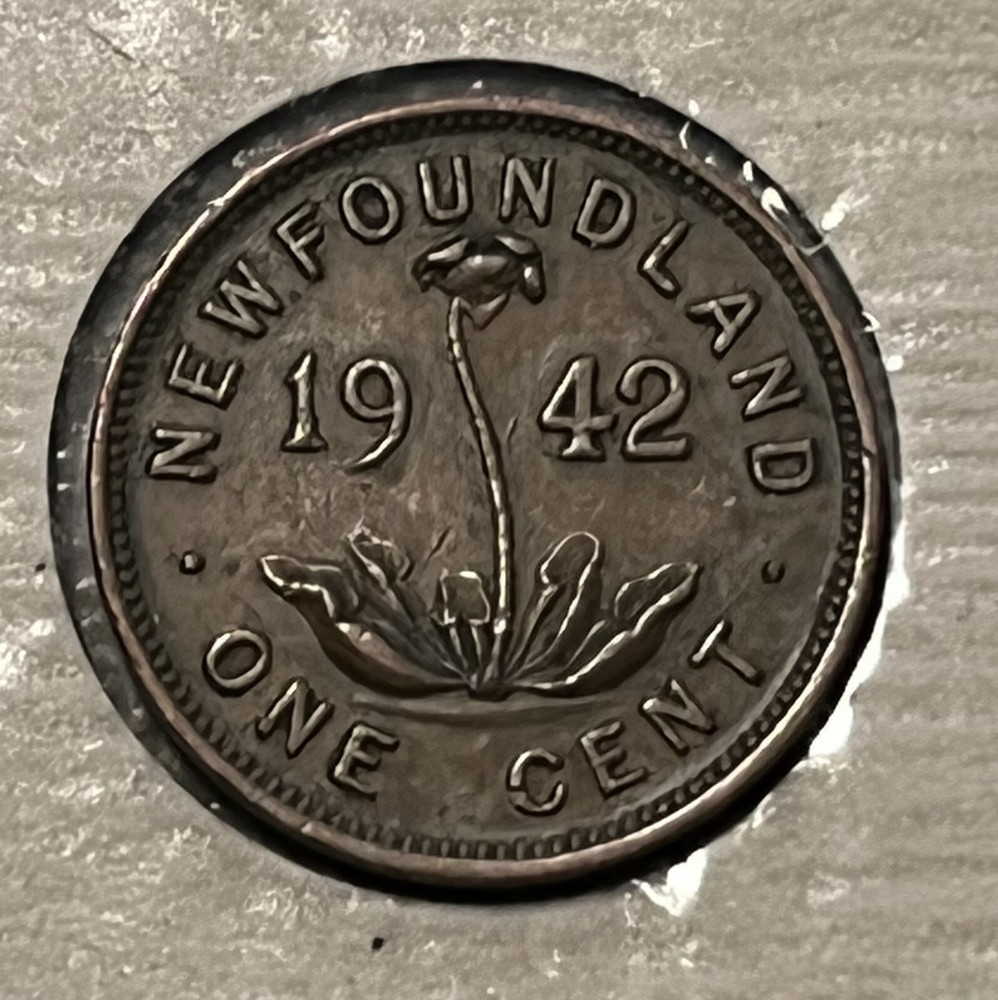 1942 CANADA NEWFOUNDLAND SMALL CENT NICE DETAILS