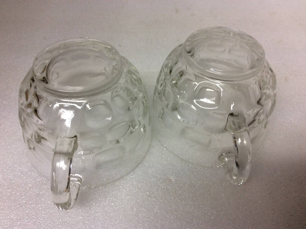 Set of 2 Punch Cup Straight Side Flat Handle
