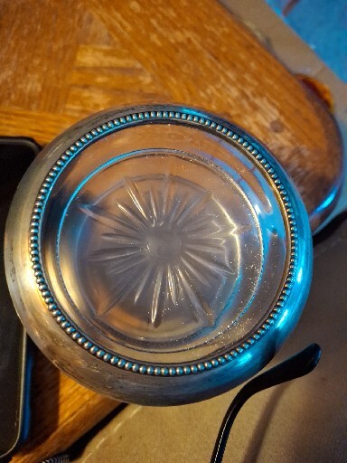 frank m. whiting co. sterling Coasters Set Of 4