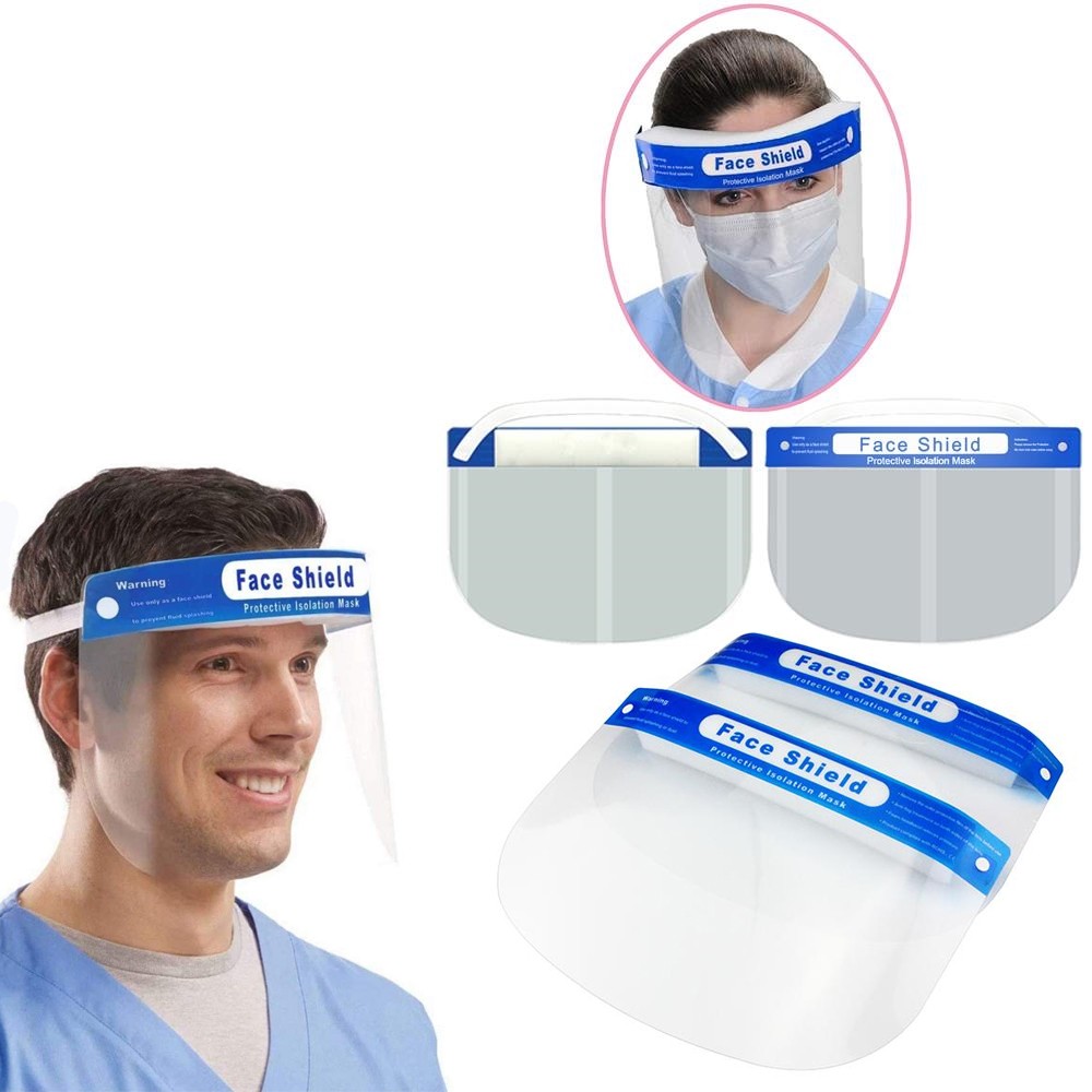 5pc Safety Face Shield Reusable Washable Anti-Splash