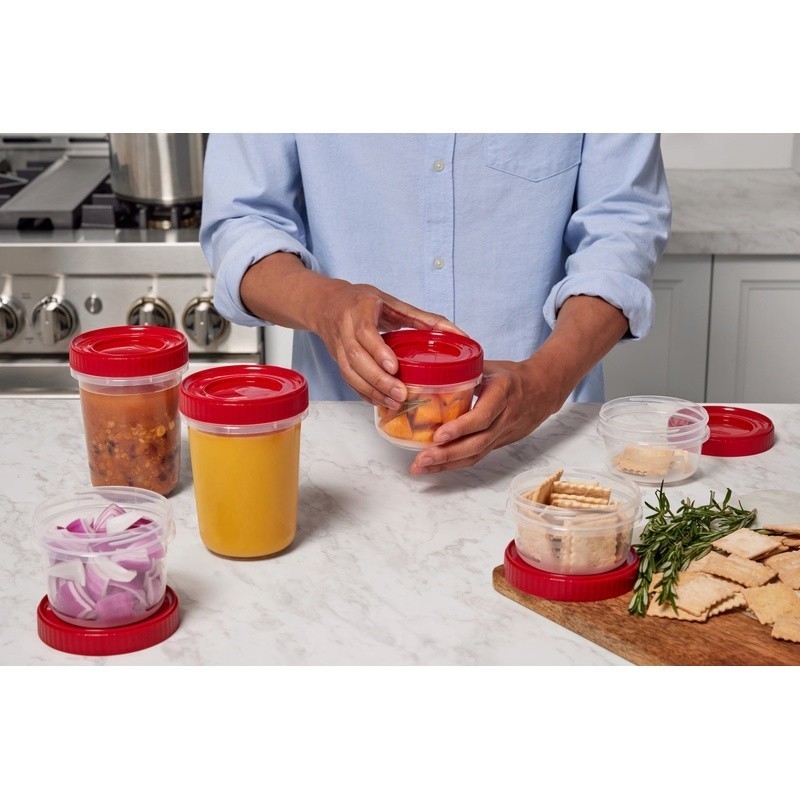 12 Piece Food Storage Set BPA Free Stackable Microwave Safe Containers