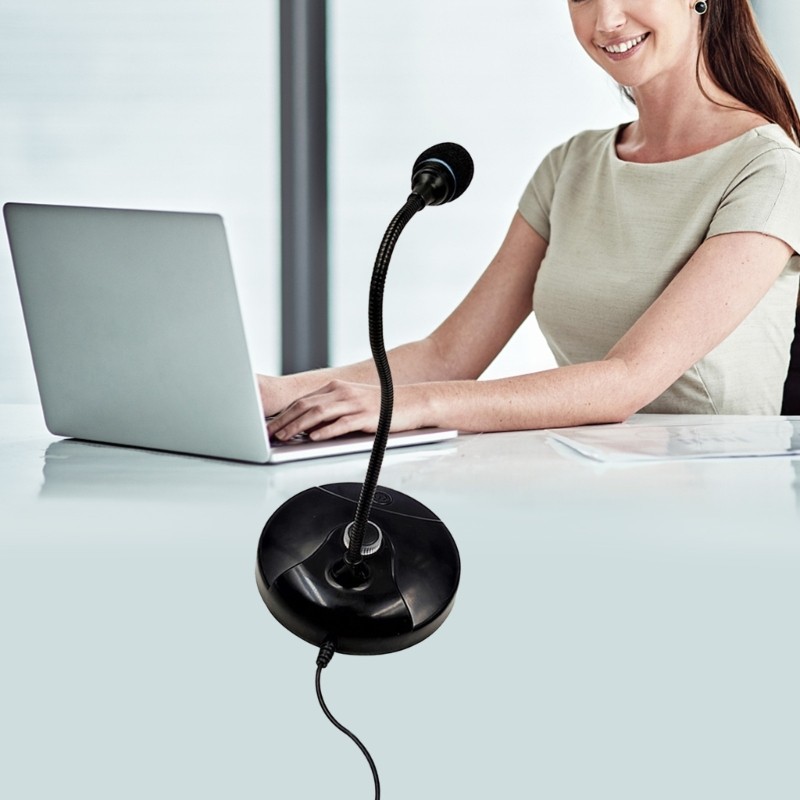 USB Microphone Studio Speech Chatting Singing USB Mic With Holder For PC Laptop