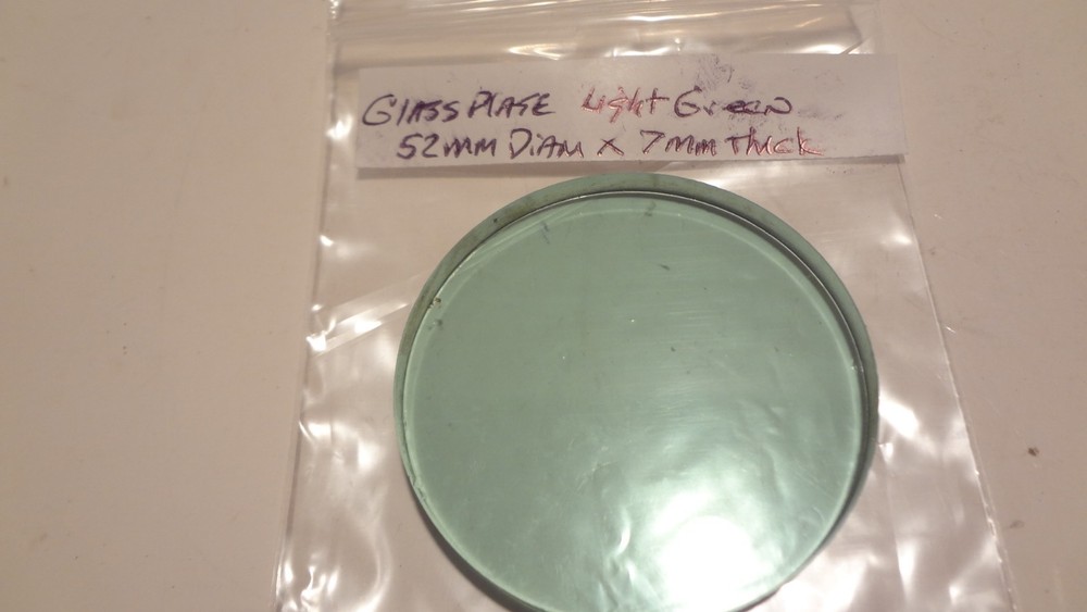 MICROSCOPE GREEN FILTER 52MM DIAM X 7MM THICK **NEW**