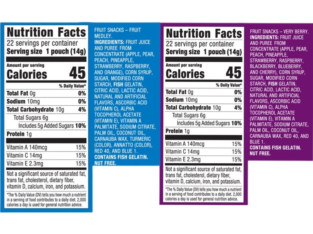 Paskesz Fruit Snacks Variety Pack, Kosher Certified, 44 Count