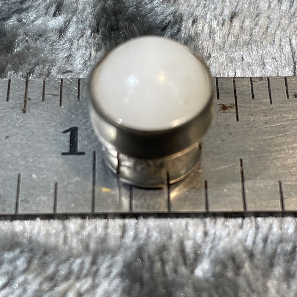 Vintage WHITE 2AY Switchboard Lamp Cap NOS