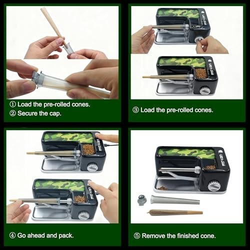 Automatic Cigarette Rolling Machine - USB-C & Battery Powered, Adjustable Densit