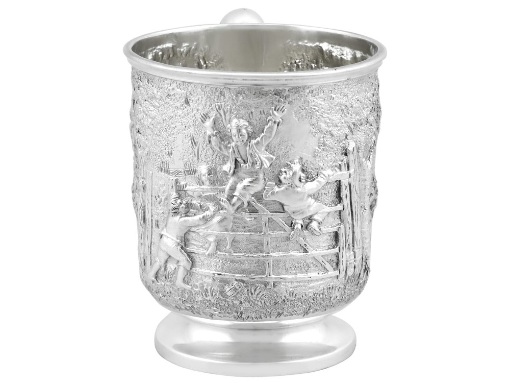 Antique Victorian Sterling Silver Mug